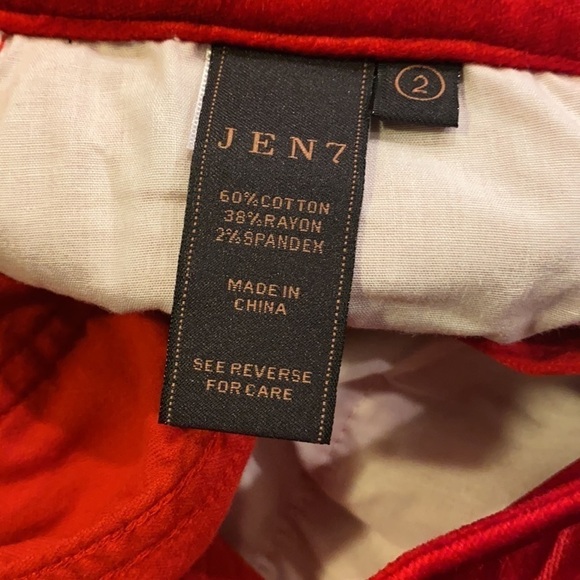 JEN7 by 7 For All Mankind Velvet Ankle Skinny Jean - Picture 4 of 5